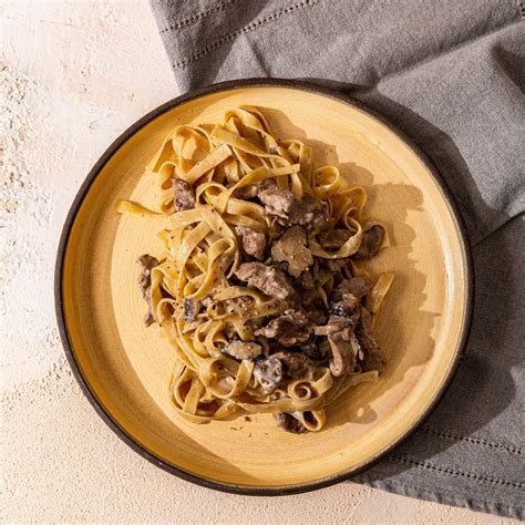 Tagliatelle con manzo del ristorante Il Tesoro