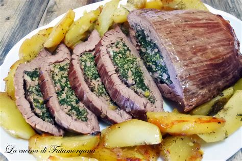 Tasca di vitello ripiena pronta