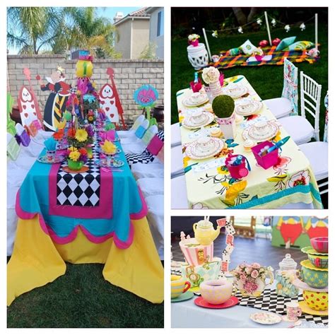 Tavolo a tema Alice nel Paese delle Meraviglie