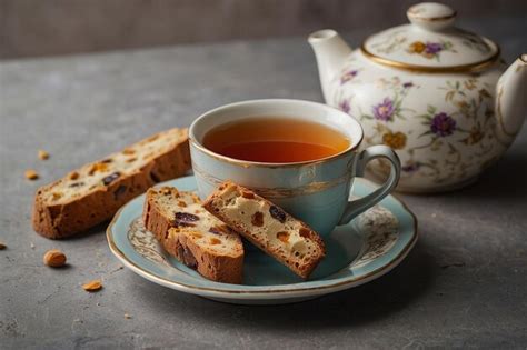 Tea party con biscotti