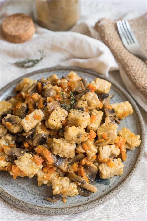 Tempeh tagliato a cubetti