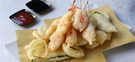 Tempura di Gamberi e Verdure