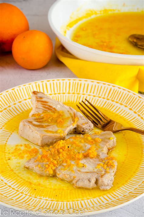 Tonno con salsa all'arancia