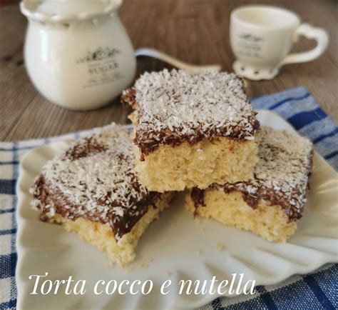 Torta Cocco e Nutella Bimby