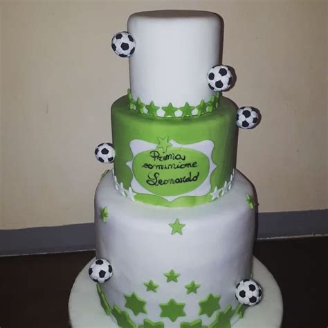 Torta Comunione Tema Calcio