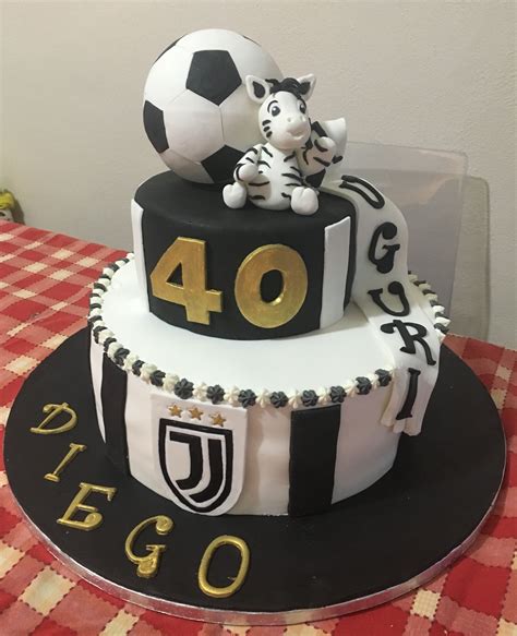 Torta Juventus pasta di zucchero
