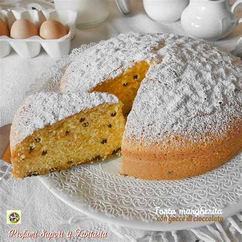 Torta Margherita con Gocce di Cioccolato