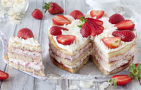 Torta Mascarpone e Fragole