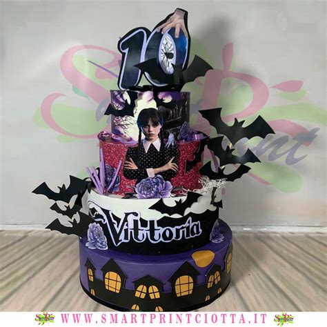 Torta Mercoledì Addams