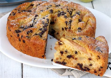 Torta Pere e Gocce di Cioccolato