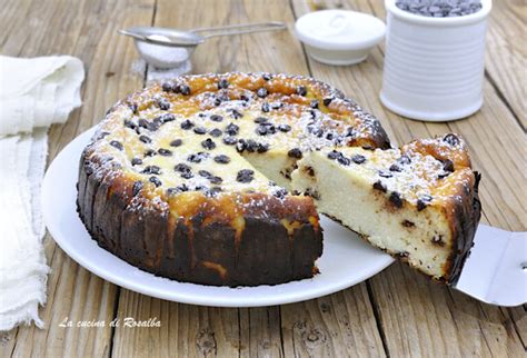 Torta Ricotta e Pere con Gocce di Cioccolato