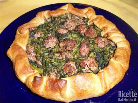 Torta Rustica Broccoletti e Salsiccia
