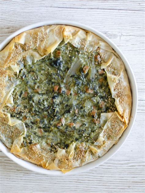 Torta Salata Bietole Ricotta e Prosciutto