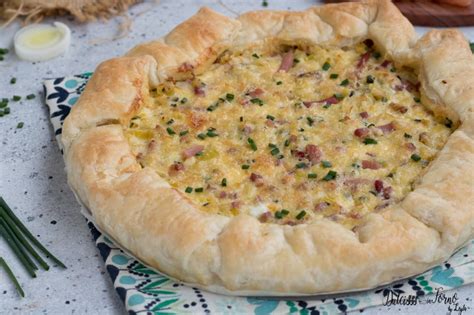 Torta Salata Porri e Speck