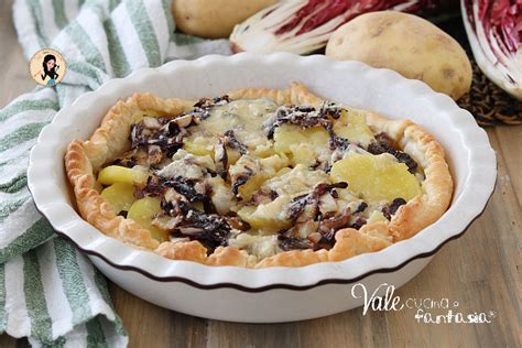 Torta Salata Radicchio, Patate e Salsiccia