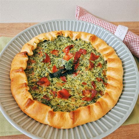 Torta Salata con Cime di Rapa e Ricotta