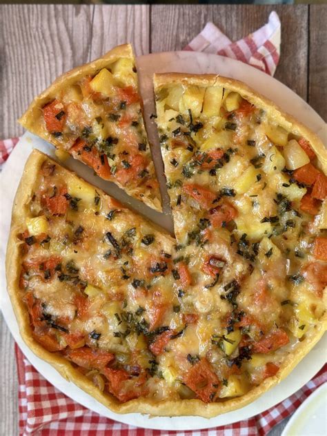 Torta Salata con Porri e Zucca