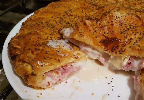 Torta Salata con Prosciutto Cotto e Formaggio Spalmabile