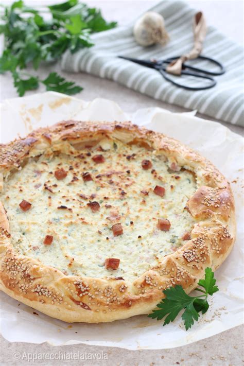 Torta Salata con Ricotta e Prosciutto