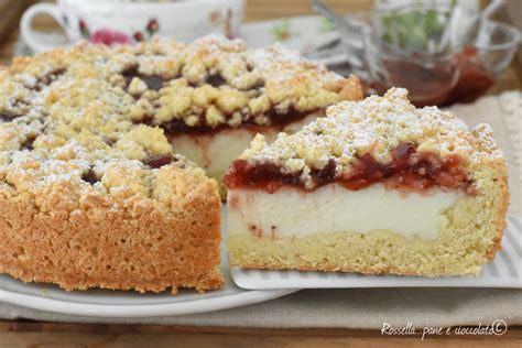 Torta Sbriciolata Ricotta e Marmellata