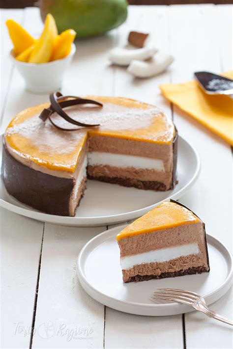 Torta Semifreddo Cioccolato Cocco e Mango