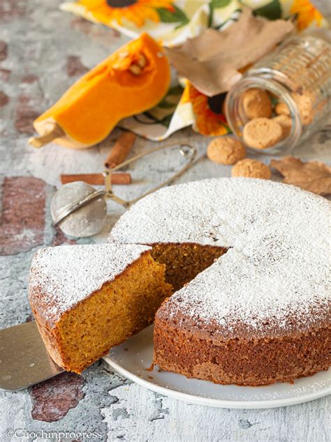Torta Tenerina di Zucca e Amaretti