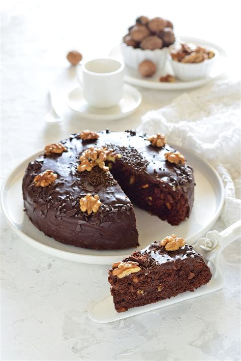 Torta Vegana al Cioccolato e Noci