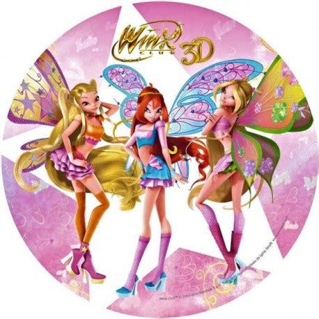 Torta Winx decorata con cialda