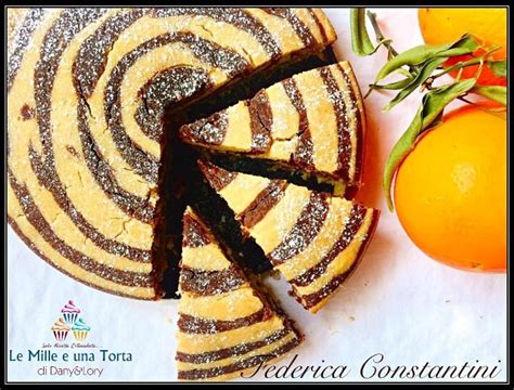 Torta Zebrata Arancia e Cioccolato Senza Burro