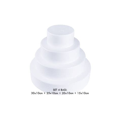 Torta a piani con basi in polistirolo