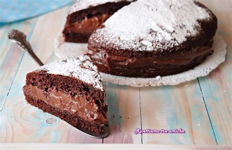 Torta al Cacao con Crema al Mascarpone e Nutella