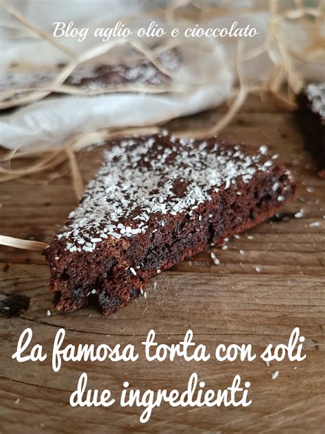 Torta al Cioccolato con Soli Due Ingredienti