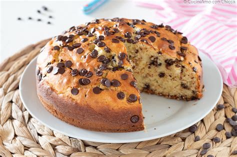 Torta alla Panna con Gocce di Cioccolato