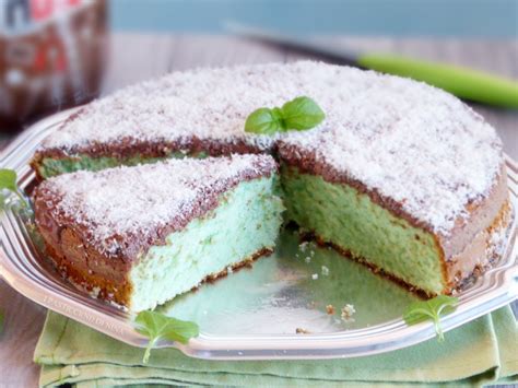 Torta alla menta preparazione