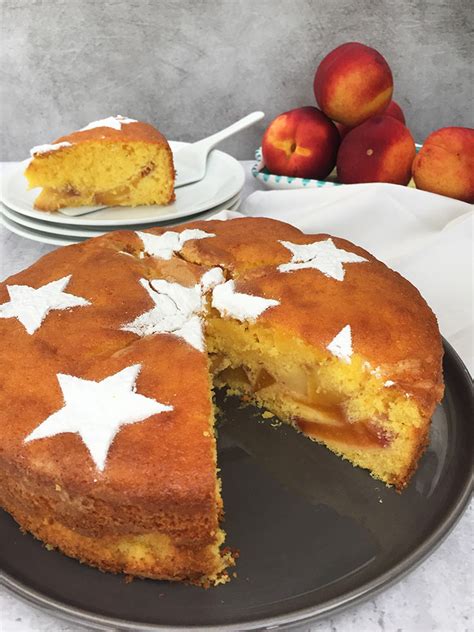 Torta alle Pesche Senza Burro