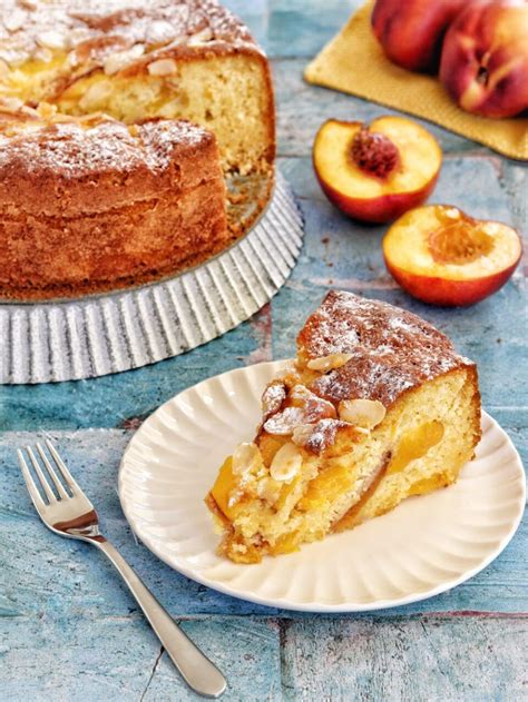 Torta alle pesche
