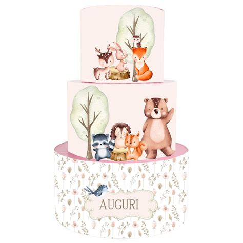 Torta animaletti del bosco