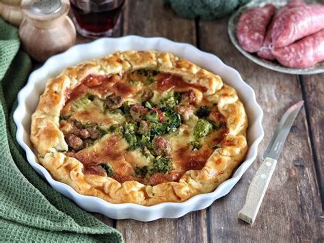 Torta broccoli e salsiccia
