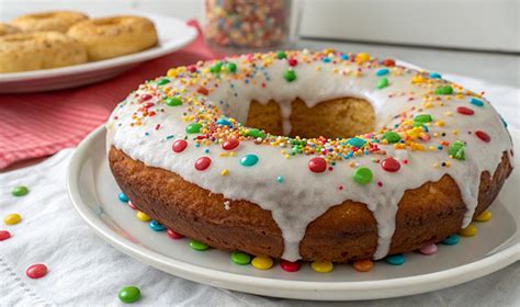 Torta con glassa colorata