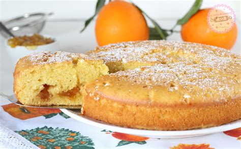 Torta con marmellata di arance