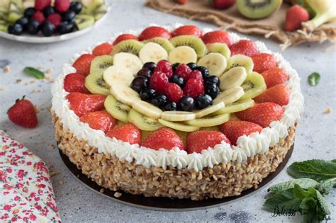 Torta di Compleanno alla Frutta Fresca Decorata