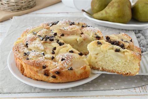 Torta di Pere e Cioccolato Senza Uova