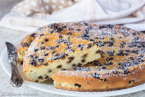 Torta di Ricotta con Gocce di Cioccolato
