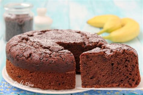Torta di banana e cioccolato