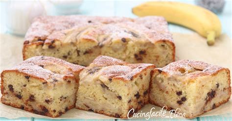 Torta di banane e cioccolato senza burro