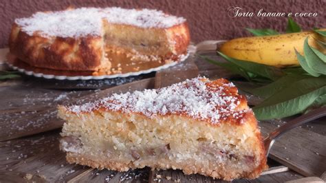 Torta di banane e cocco fatta in casa