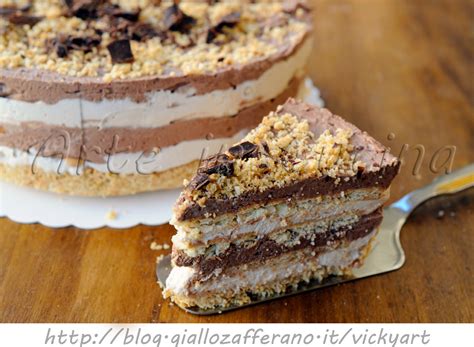 Torta di biscotti al caffè e cioccolato