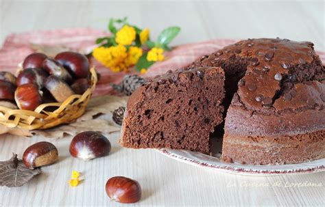 Torta di castagne e cioccolato