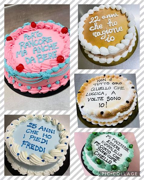 Torta di compleanno con scritta divertente