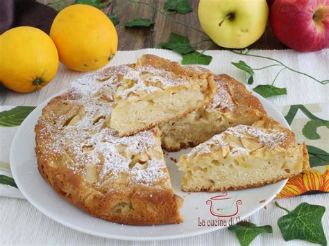 Torta di mele senza uova, burro, latte e lievito